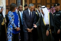 President Obama with King Salman of Saudi Arabia, Riyadh, 27 January 2015